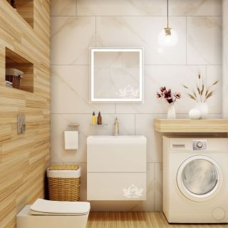 Зеркало с подсветкой Art&Max Monza 60см AM-Mon-600-600-DS-F